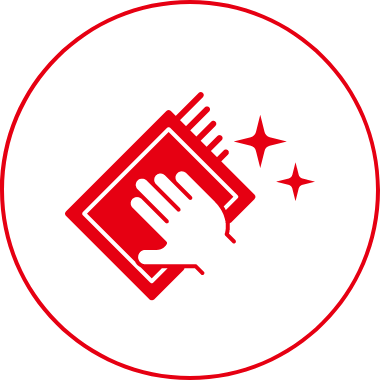 プロの技術で徹底掃除